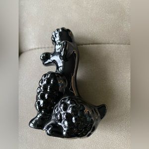 Vintage Goebel Porcelain W. Germany Sitting Black Poodle KT750